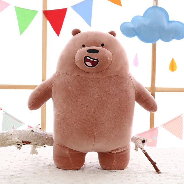 Naked Bear Plush Toy and Cuddle Pillow