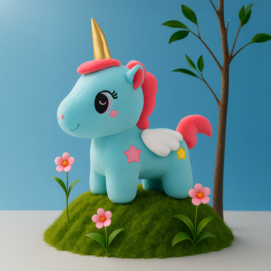 Unicorn Plush Toy for Girls - Soft Cuddle Pillow
