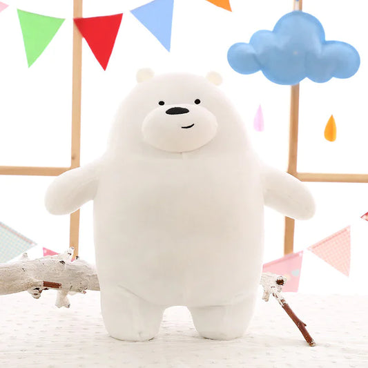 Naked Bear Plush Toy and Cuddle Pillow